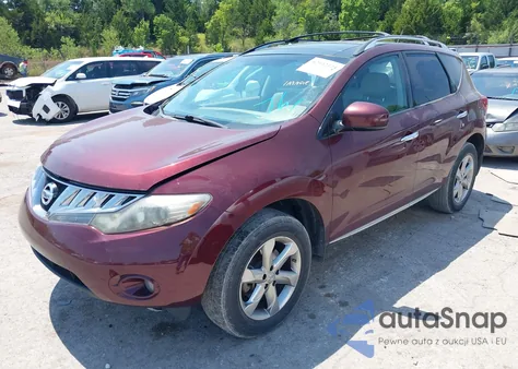 2009 Nissan Murano Sl z USA, uszkodzony, nr VIN JN8AZ18U29W106357